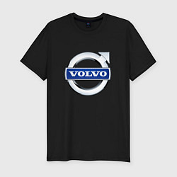 Футболка slim-fit Volvo, логотип, цвет: черный