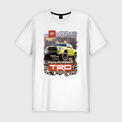 Футболка slim-fit Toyota Racing Development mountains competition, цвет: белый