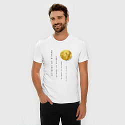 Футболка slim-fit Стремитесь вдохновлять, цвет: белый — фото 2