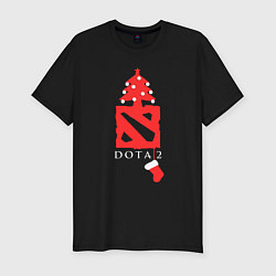 Мужская slim-футболка Dota 2- Новый год