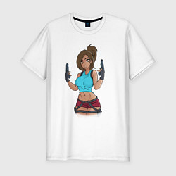 Футболка slim-fit Lara Croft Tomb Raider, цвет: белый