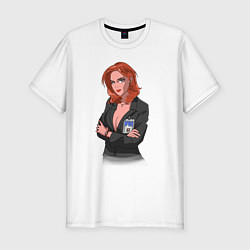 Мужская slim-футболка Dana Scully X-Files