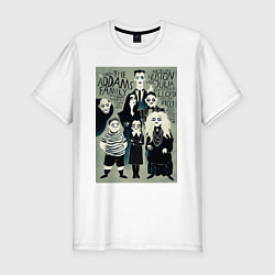 Футболка slim-fit The Addams Family I, цвет: белый