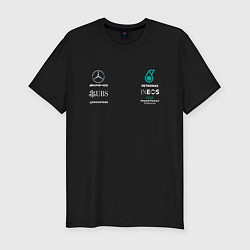 Футболка slim-fit Merсedes PETRONAS, цвет: черный