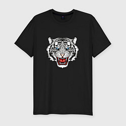 Футболка slim-fit СЕРЫЙ ТИГР 2022 GRAY TIGER, цвет: черный