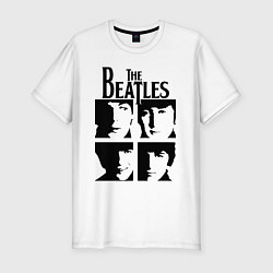 Футболка slim-fit The Beatles - legendary group!, цвет: белый