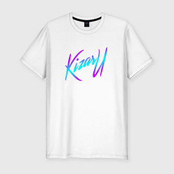 Футболка slim-fit КИЗАРУ НЕОН ЛОГО KIZARU NEON LOGO, цвет: белый