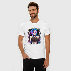 Футболка slim-fit JINX SHOOT ARCANE LOL, цвет: белый — фото 2