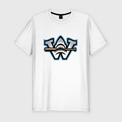 Футболка slim-fit Wilmington sharks - baseball team, цвет: белый