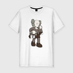 Мужская slim-футболка KAWS