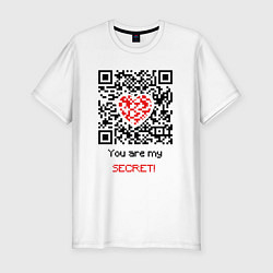 Футболка slim-fit QR-Love, цвет: белый