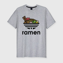 Футболка slim-fit Лапша Рамен Ramen, цвет: меланж