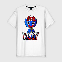 Футболка slim-fit POPPY PLAYTIME ДЕТСКАЯ ИГРА ПОППИ ПЛЕЙТАЙМ, цвет: белый