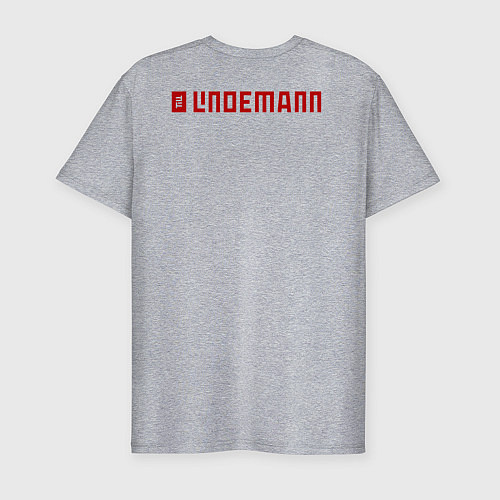 Мужская slim-футболка TILL LINDEMANN NEW LOGO / Меланж – фото 2