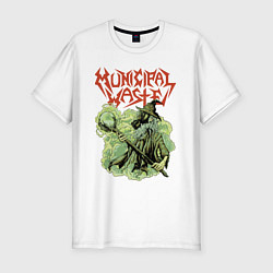 Футболка slim-fit Municipal Waste - environmental disaster, цвет: белый