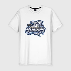 Футболка slim-fit Wilmington sharks -baseball team, цвет: белый