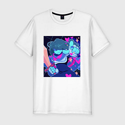 Футболка slim-fit Deltarune Vol 5, цвет: белый