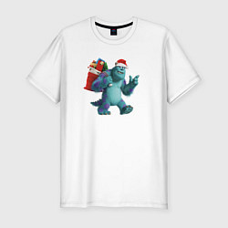 Футболка slim-fit Sulley Сhristmas, цвет: белый