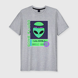 Футболка slim-fit GONE FLUDD UFO, цвет: меланж