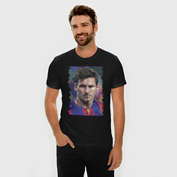 Футболка slim-fit Lionel Messi - striker, Barcelona, цвет: черный — фото 2