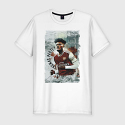 Мужская slim-футболка Thomas Partey - Arsenal, England
