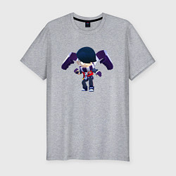 Футболка slim-fit EDGAR BRAWL STARS БРАВЛ СТАРС, цвет: меланж