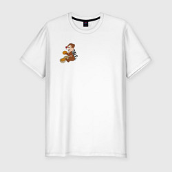 Мужская slim-футболка Chipmunk Dale