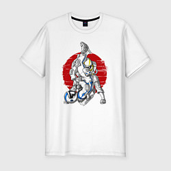 Футболка slim-fit Боевые искусства космонавтов, цвет: белый