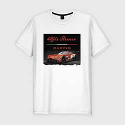 Мужская slim-футболка Alfa Romeo - Racing Team