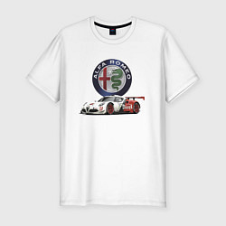 Футболка slim-fit Alfa Romeo - motorsport, цвет: белый