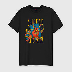 Футболка slim-fit Suffer & Draw, цвет: черный