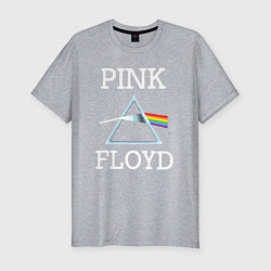 Футболка slim-fit PINK FLOYD - ПИНК ФЛОЙД ЛОГОТИП, цвет: меланж