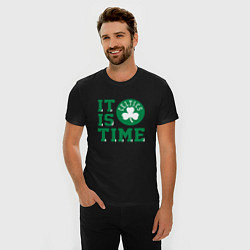 Футболка slim-fit IT IS CELTICS TIME НАСТАЛО ВРЕМЯ СЕЛТИКС BOSTON CE, цвет: черный — фото 2