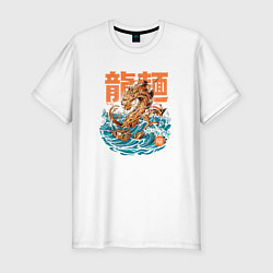 Футболка slim-fit Great Ramen Dragon, цвет: белый