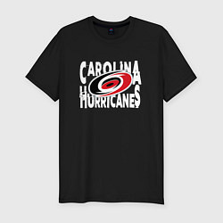Футболка slim-fit Каролина Харрикейнз, Carolina Hurricanes, цвет: черный