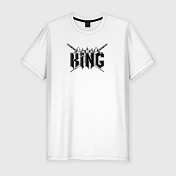 Футболка slim-fit King!, цвет: белый