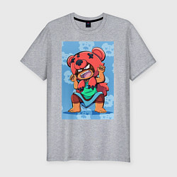 Футболка slim-fit Нита из Brawl Stars, цвет: меланж