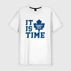 Футболка slim-fit It is Toronto Maple Leafs Time, Торонто Мейпл Лифс, цвет: белый