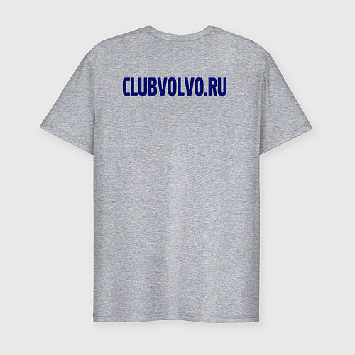 Мужская slim-футболка CLUB VOLVO / Меланж – фото 2