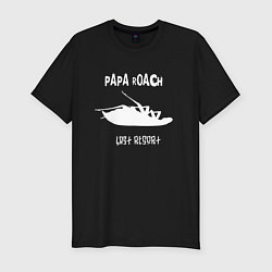 Футболка slim-fit Papa Roach , Папа Роач Рок, цвет: черный