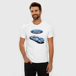 Футболка slim-fit Ford Motorsport Racing team, цвет: белый — фото 2