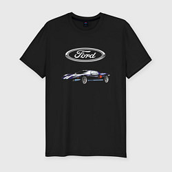 Футболка slim-fit Ford Racing, цвет: черный