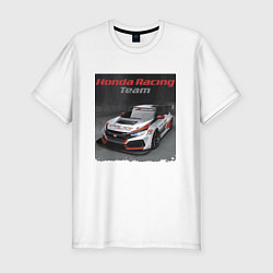 Футболка slim-fit Honda Motorsport Racing Team, цвет: белый