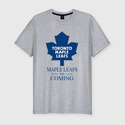 Футболка slim-fit Toronto Maple Leafs are coming Торонто Мейпл Лифс, цвет: меланж