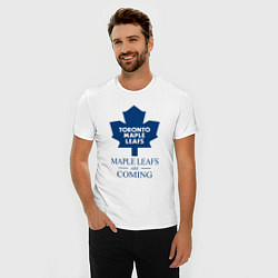 Футболка slim-fit Toronto Maple Leafs are coming Торонто Мейпл Лифс, цвет: белый — фото 2