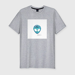 Футболка slim-fit КОСМОНАВТОВ НЕТ, цвет: меланж