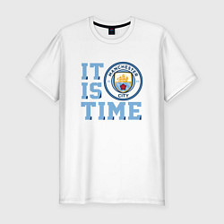 Футболка slim-fit It is Manchester City Time, цвет: белый