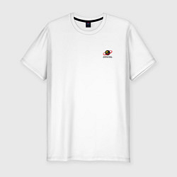 Футболка slim-fit БИАТЛОН INTERNATIONAL BIATHLON UNION, цвет: белый