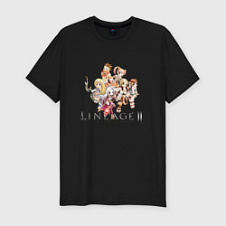 Футболка slim-fit Chibi Lineage 2, цвет: черный