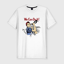 Мужская slim-футболка We can do it! Bicycle